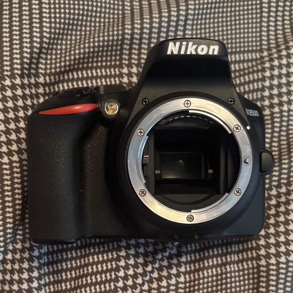 Nikon D3500 Black and Red DSLR Camera | Plus Upgraded (Not Original) Lens
